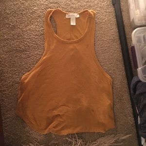Mustard yellow tank top